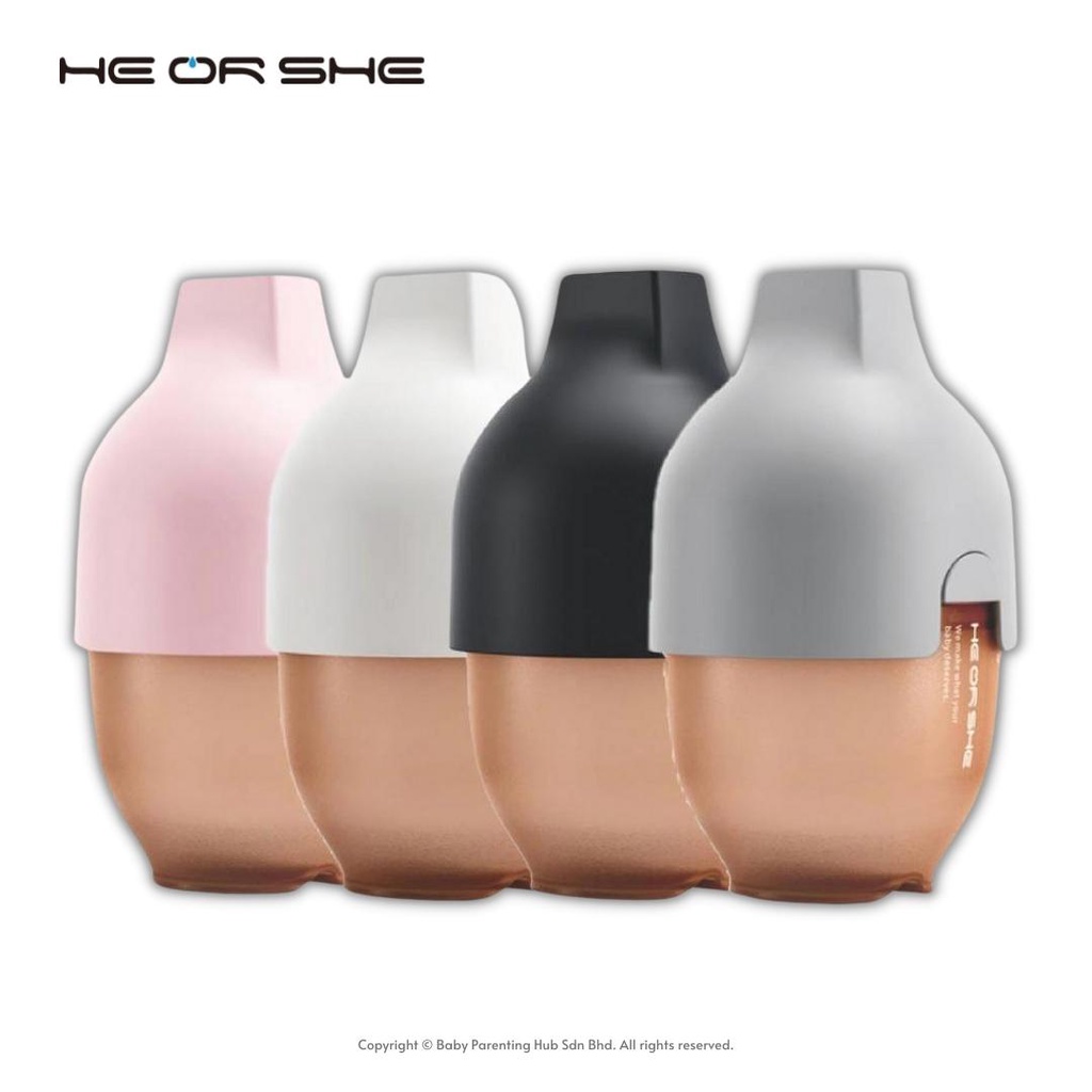 He Or She Baby Bottle Ultra Wide Neck 5oz 160ml S-Flow Nipple