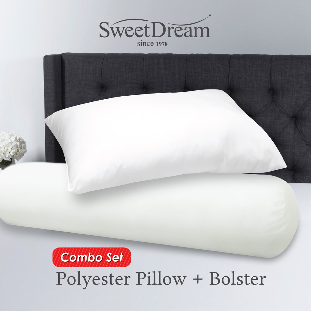 Sweetdream Polyester Pillow Bolster Combo Set Shopee Malaysia