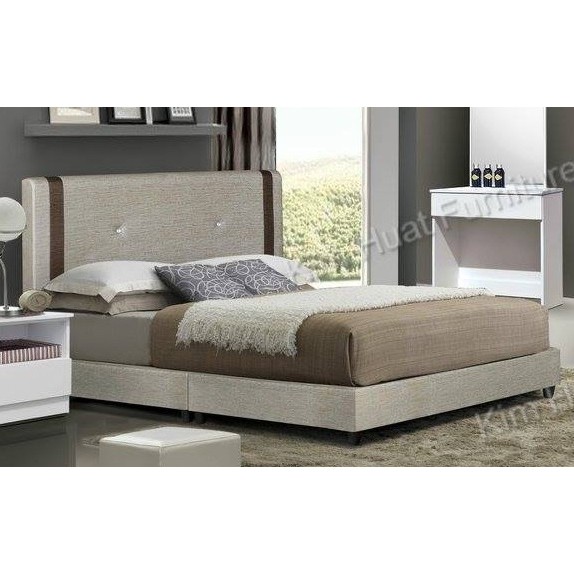 PVC Divan Queen Bed Frame Katil Queen Gold Colour | Shopee Malaysia