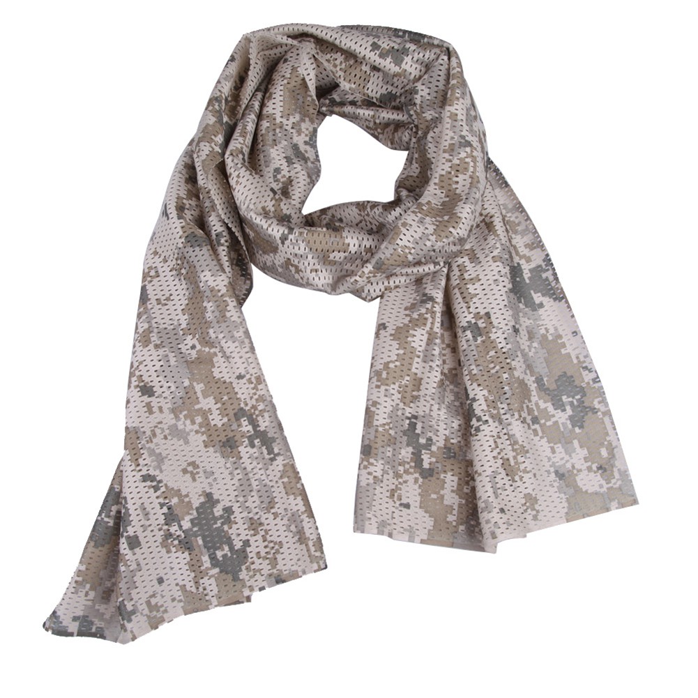 Versatile Premium Camo Mesh Scarf Outdoor Jungle Muffler Breathable Headband Tactical - Image 2