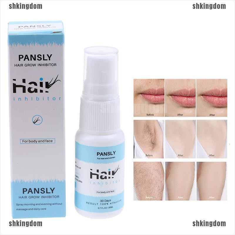 Shkingdom 20ml No Pain Spray Wipe Hair Removal Spray Sprayaway