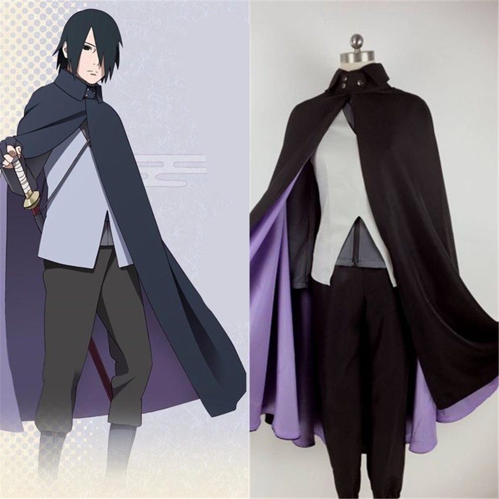 Naruto Boruto Uchiha Sasuke Adult Cloak 