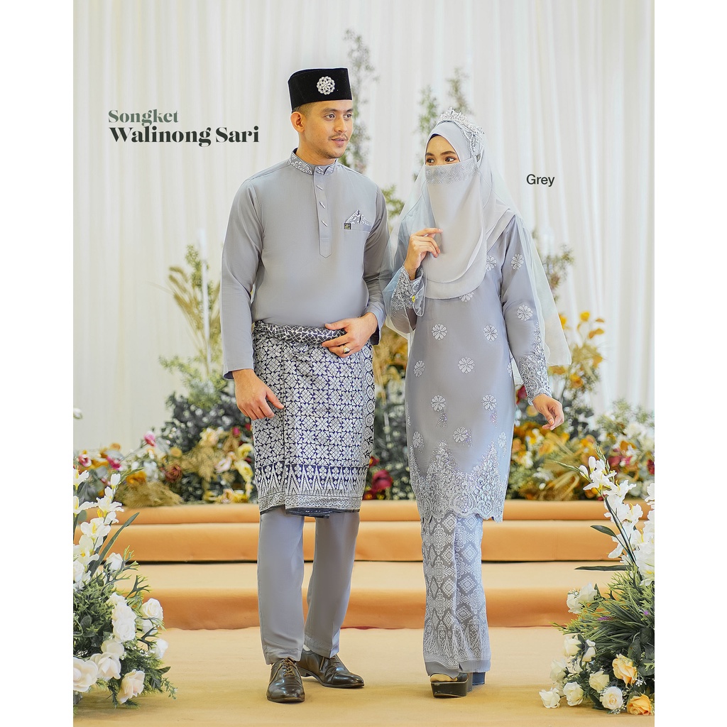 Baju Kurung Moden Baju Nikah Songket Songket Walinong Sari Off