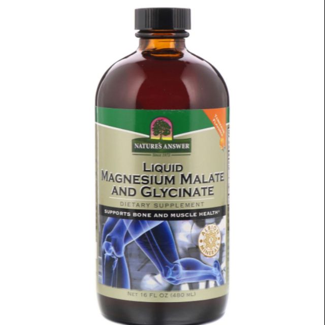 Nature's Answer, Liquid Magnesium Malate and Glycinate, Tangerine Flavor, 16 fl oz (480 ml)