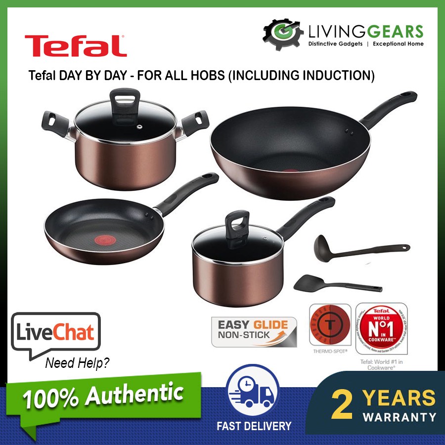 TEFAL DAY BY DAY 24cm / 28cm / 32cm NONSTICK Wok / Frypan / Deep