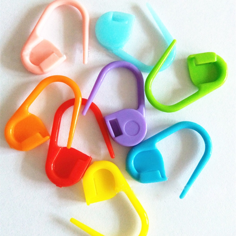 Lock Pins Ring Markers 50 Pcs Plastic Safty Pins Baby Yarn Knitting 