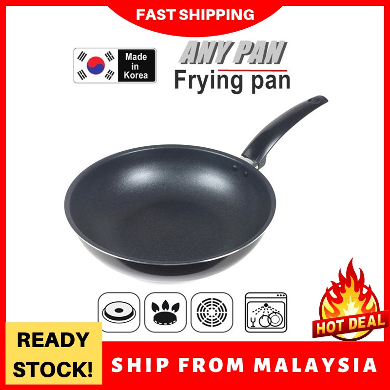 Korea Standard Quality 28cm Stone Coating Frying Pan Wok Pan Shopee