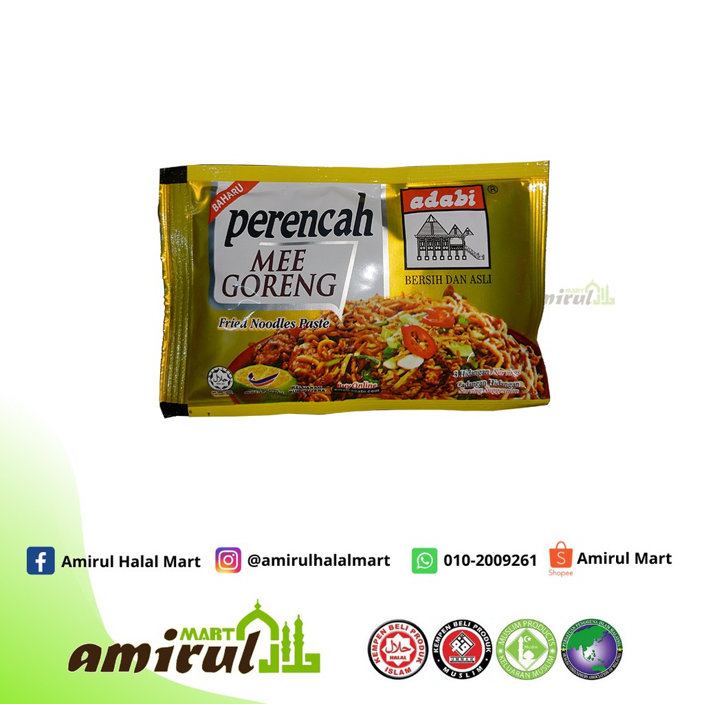 ADABI Perencah Mee Goreng  Shopee Malaysia