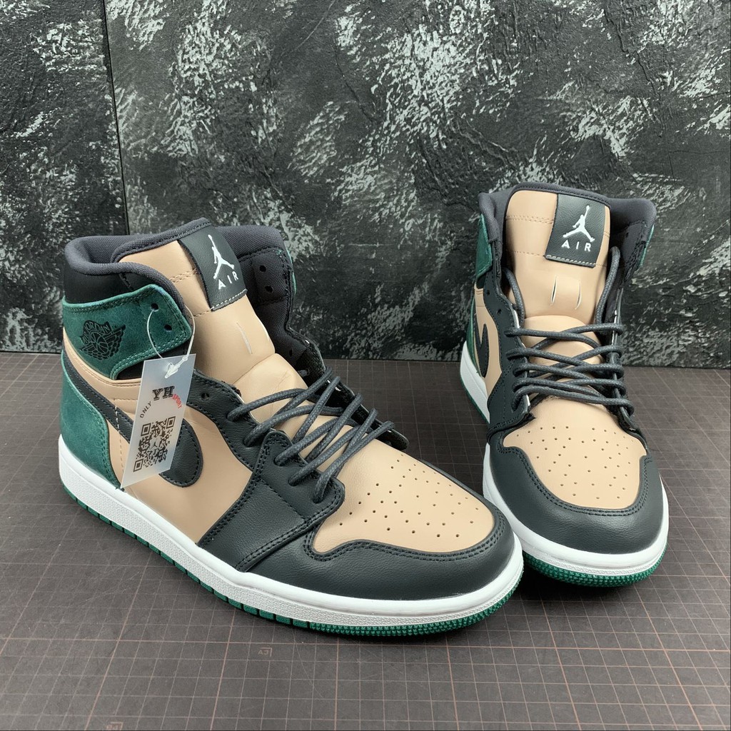 jordan 1 retro high bio beige anthracite mystic green