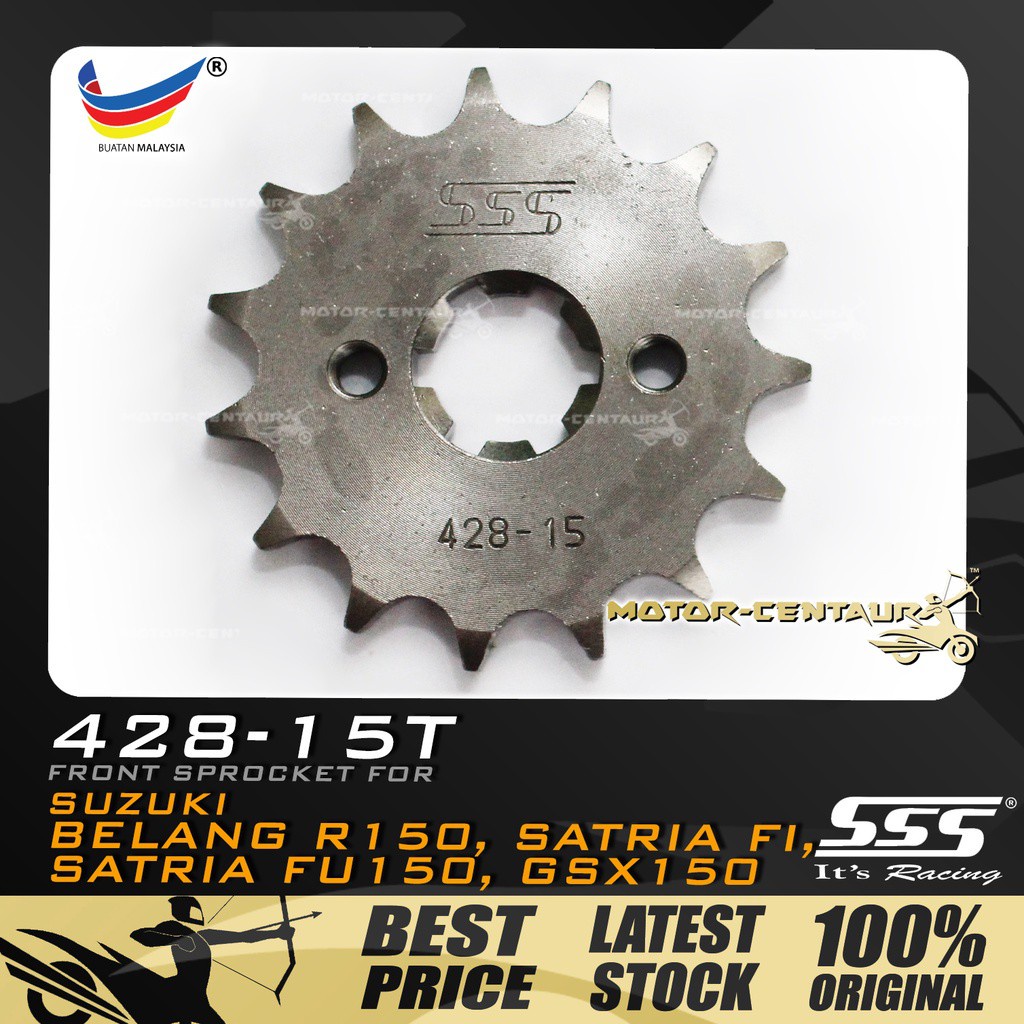 GEGANCU DEPAN SSS FRONT STEEL SPROCKET FOR SUZUKI BELANG R150, RAIDER