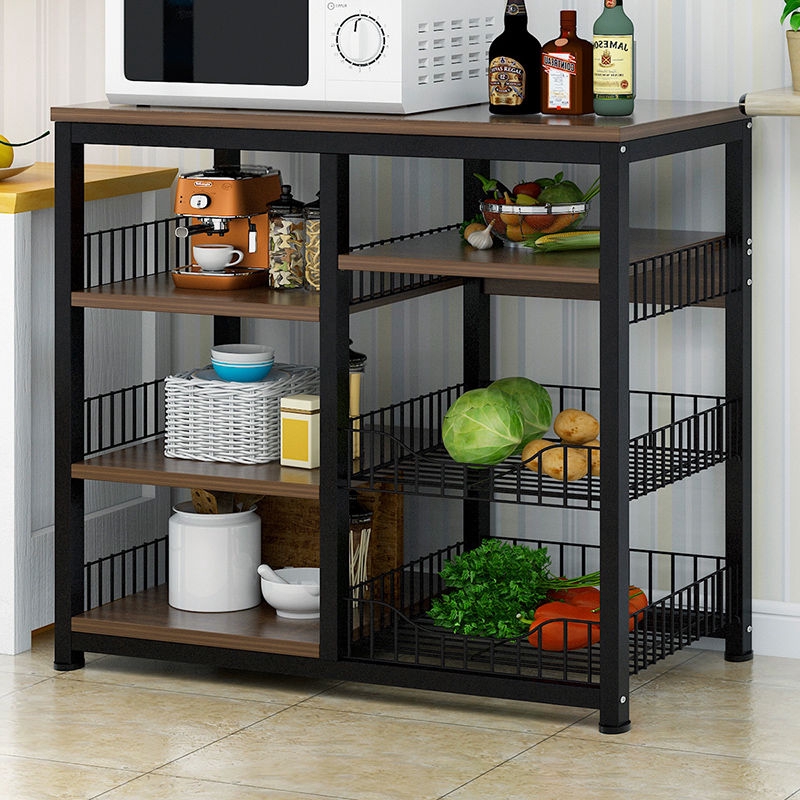 Minimalist Kitchen Cabinet Storage Shelf for Large Space