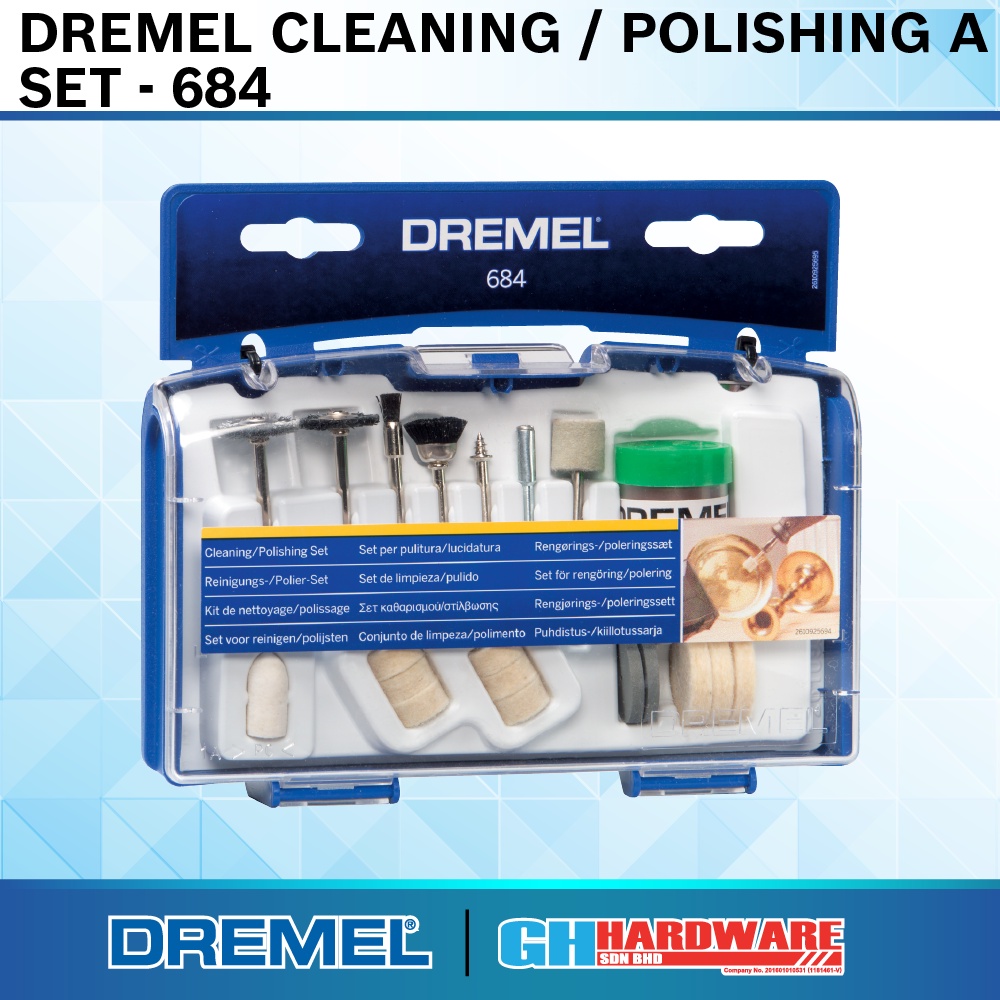 [ GH HARDWARE ] DREMEL CLEANING AND POLISHING SET ( 684 ) Shopee Malaysia