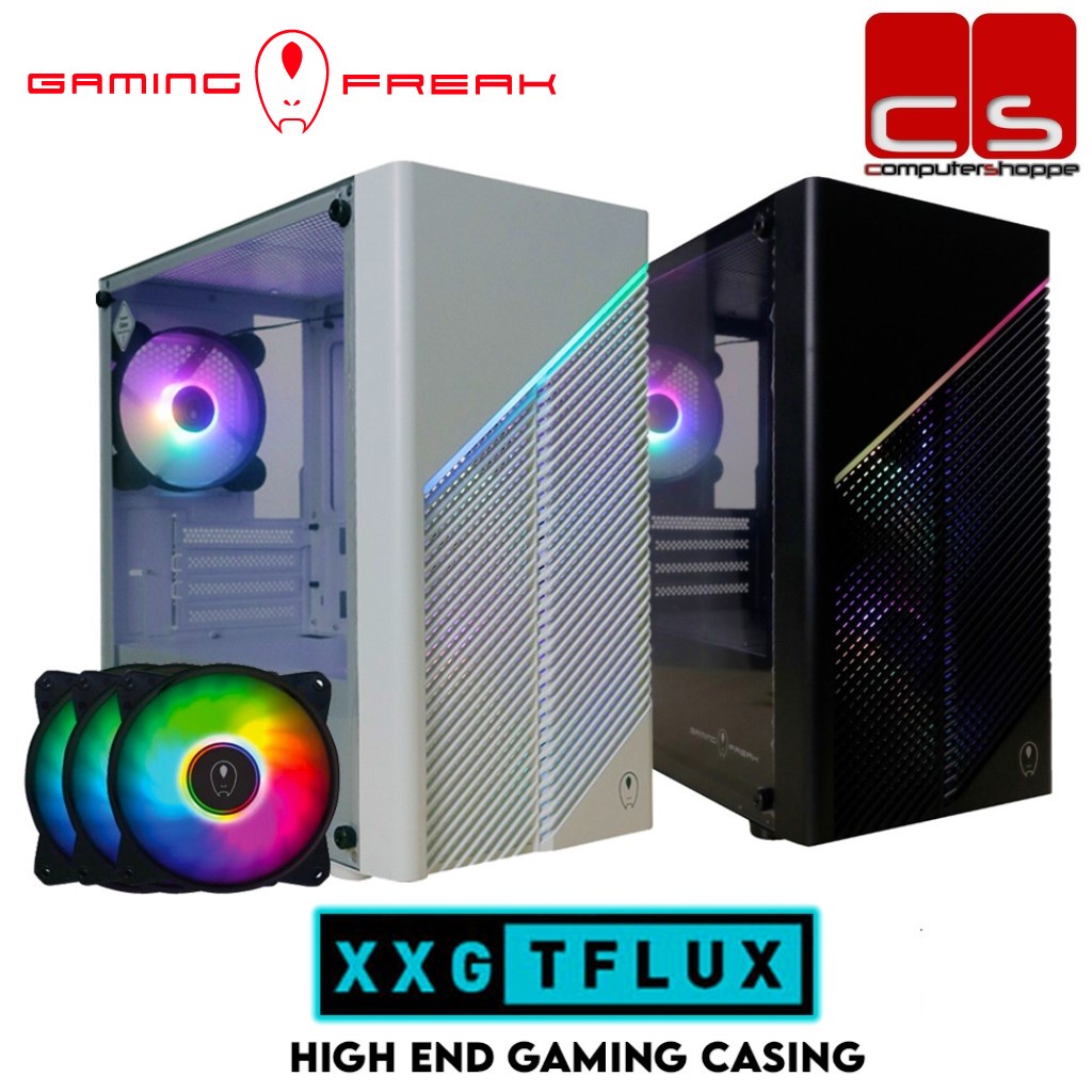Gaming Freak XXG TFLUX MATX Gaming Case With 3 FAN Black/White Color
