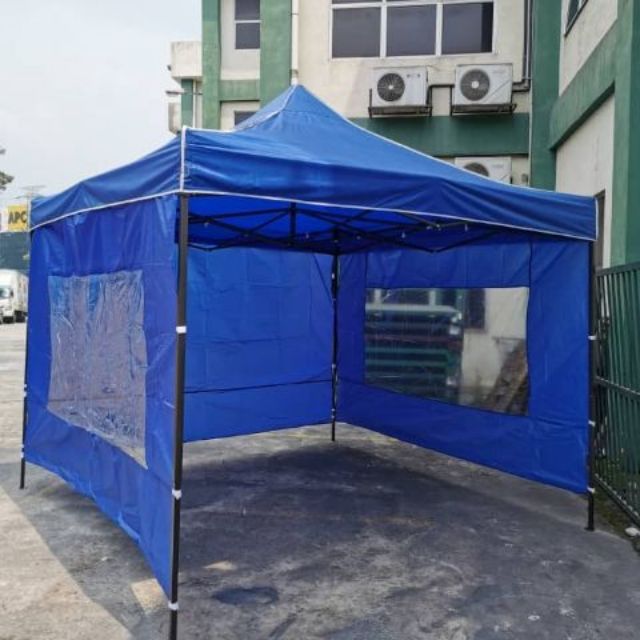 SIDEWALL CANOPY/ Side Wall KANOPI (blue/red 10x10) Shopee Malaysia