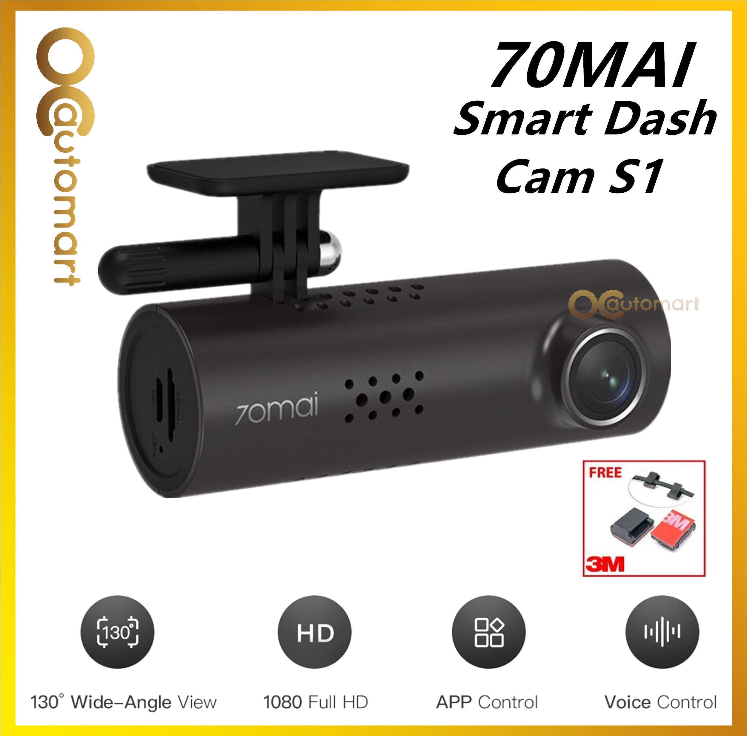 70mai 1S 1080P Car Recorder Dashcam Dashboard 70 MAI Car Camera WiFi APP CONTROL