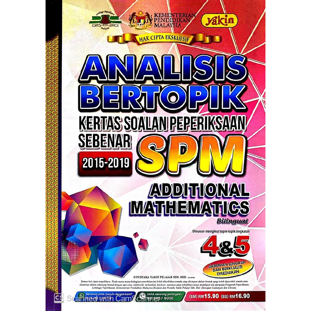 Tny Edisi 2020 Analisis Bertopik Spm Addmath 2015 2019 Shopee Malaysia