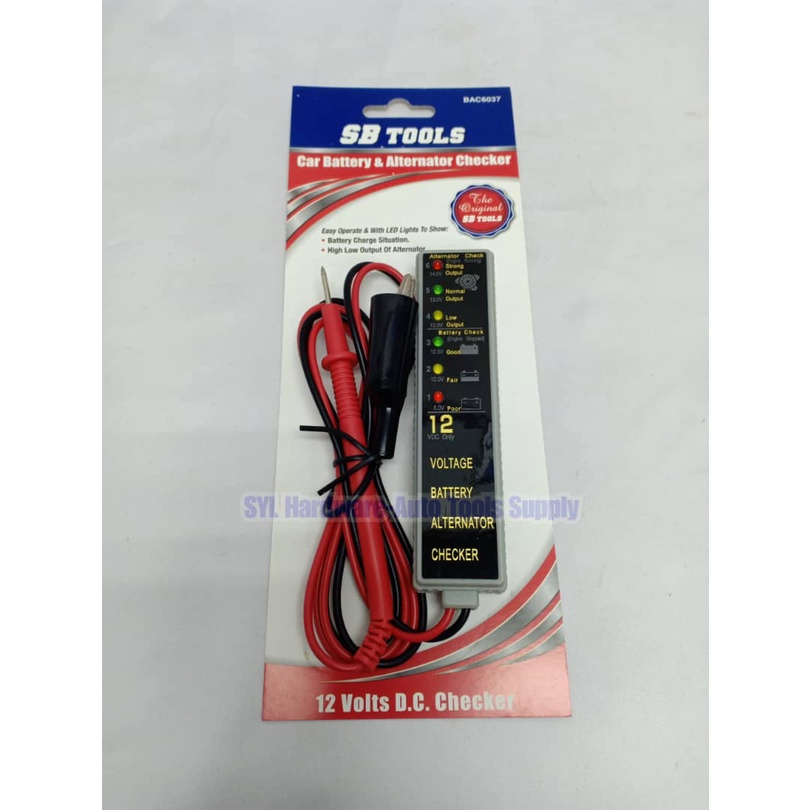 CAR BATTERY & ALTERNATOR CHECKER (SB TOOLS) Shopee Malaysia