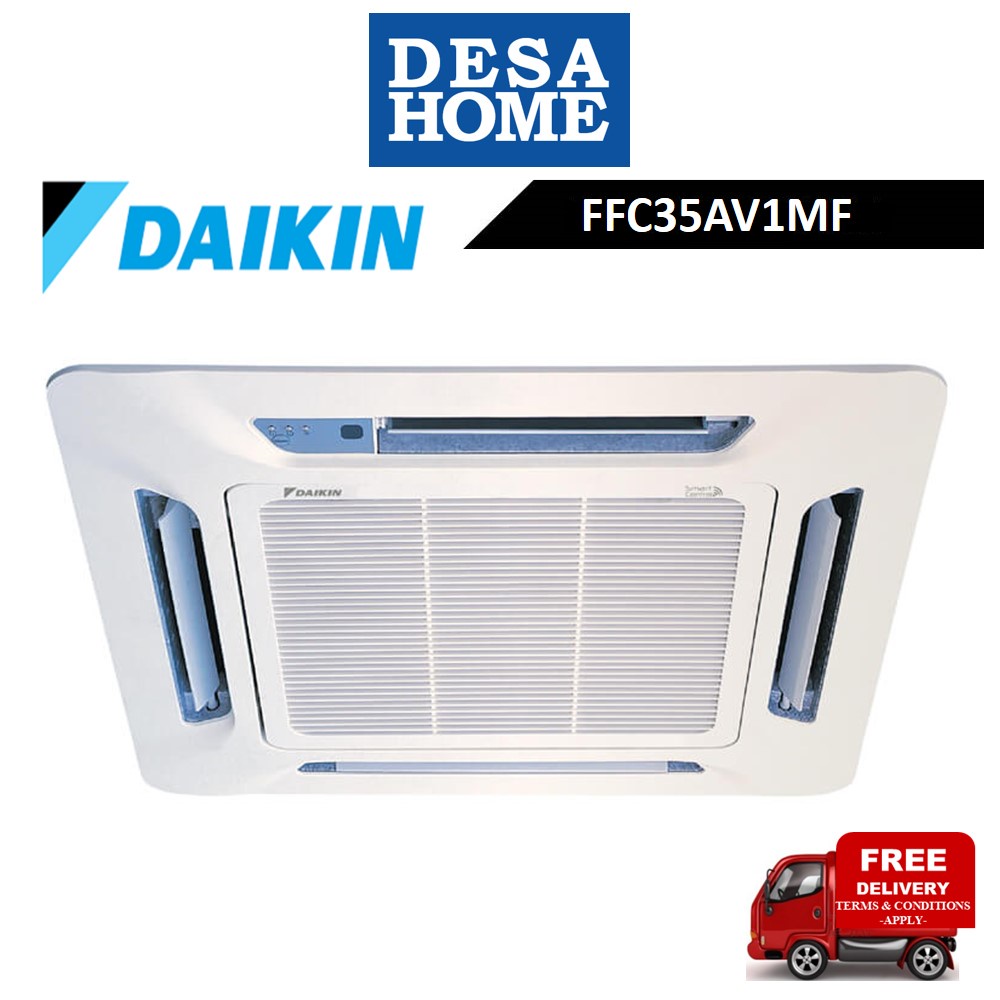 Daikin Non Inverter Ceiling Cassette Air Cond With Smart Control 1 5hp