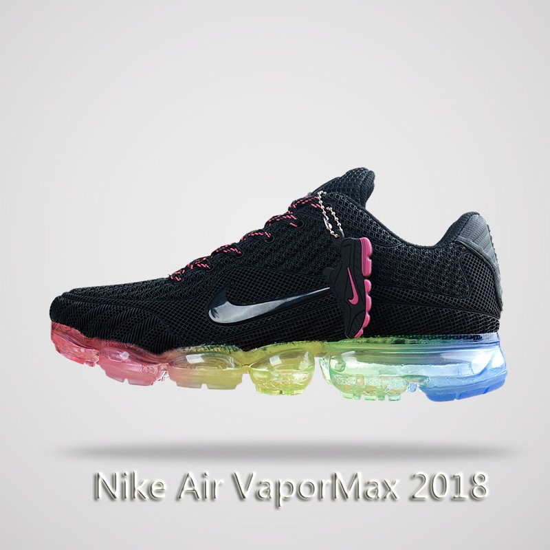 black and rainbow vapormax