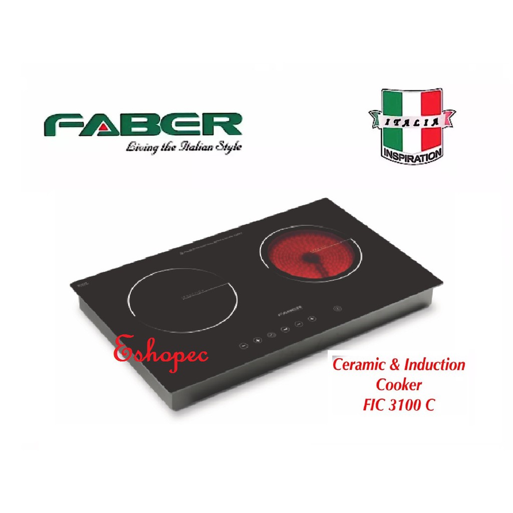 Faber FIC 3100 C BuiltIn Ceramic & Induction Cooker Shopee Malaysia