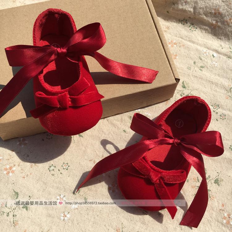 red bottom baby shoes