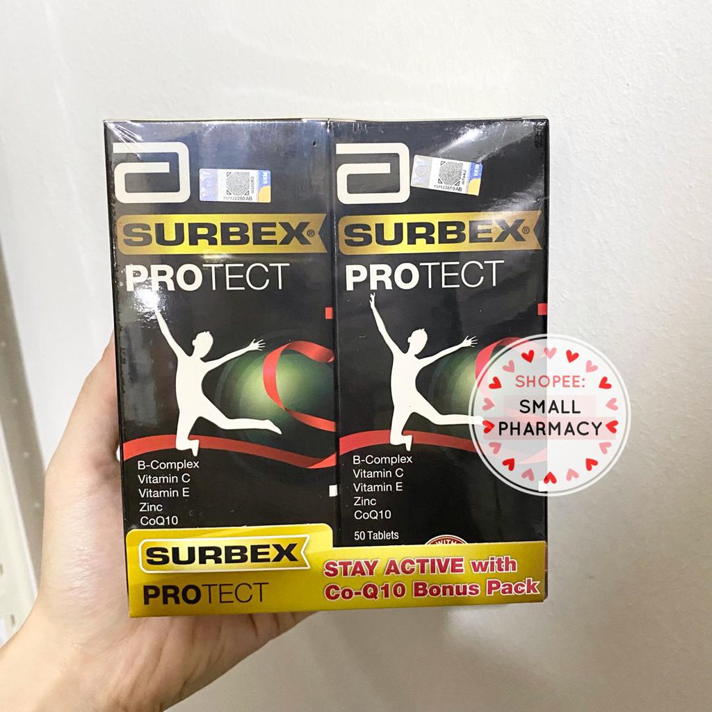 Surbex Protect CoQ10 Twin Pack Offer 50s x 2 412400 exp11/23 ( B
