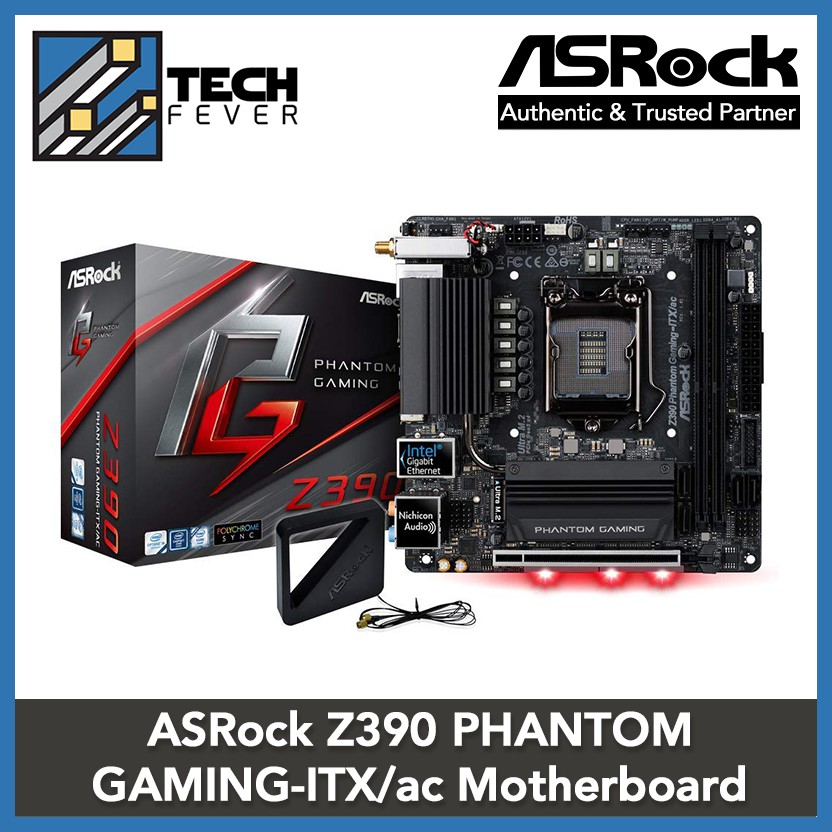 Asrock Z390 Phantom Gaming Itx Ac Lga 1151 Mini Itx Intel Motherboard Shopee Malaysia