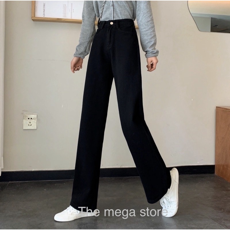??[REDY STOCKS ]wide leg pants jeans women’s Long plazoo new Loose High waist Drape Mopping pants ?