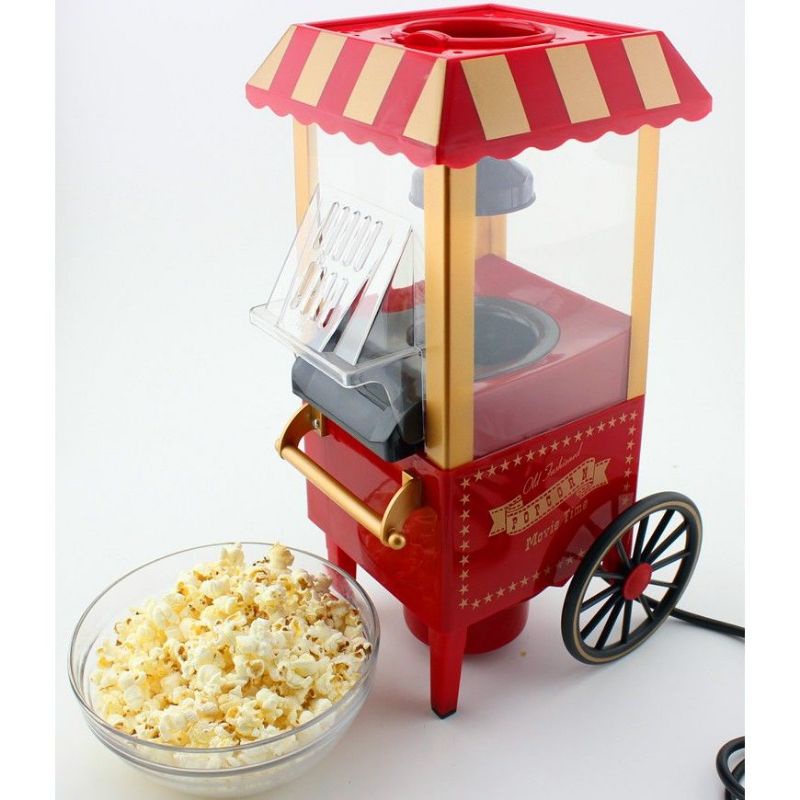 Retro Trolley Creative Electric Automatic Home Cooked Popcorn Machine