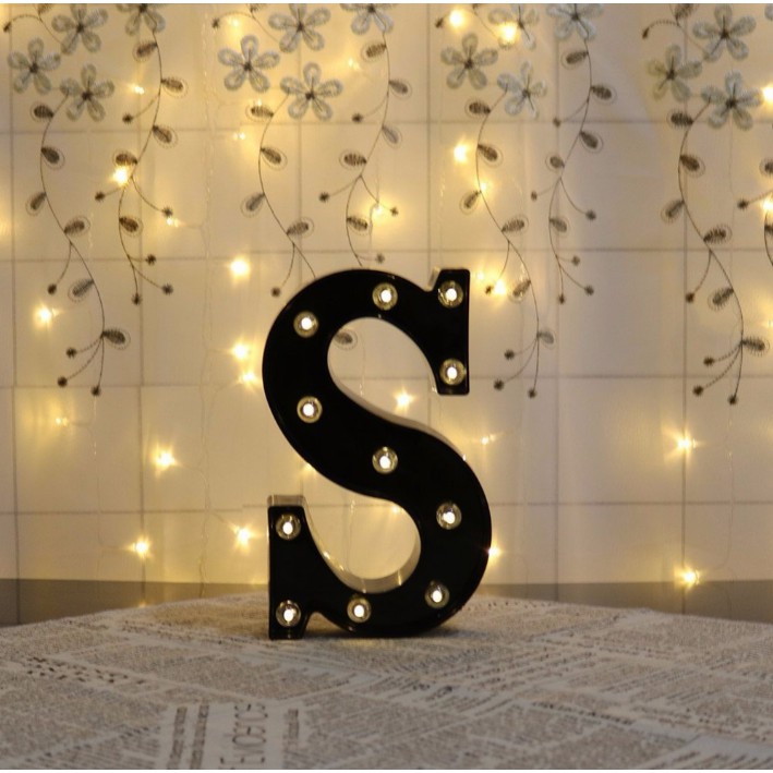 LED Letter Lights Sign 26 Letters Alphabet Light Up Letters Sign For