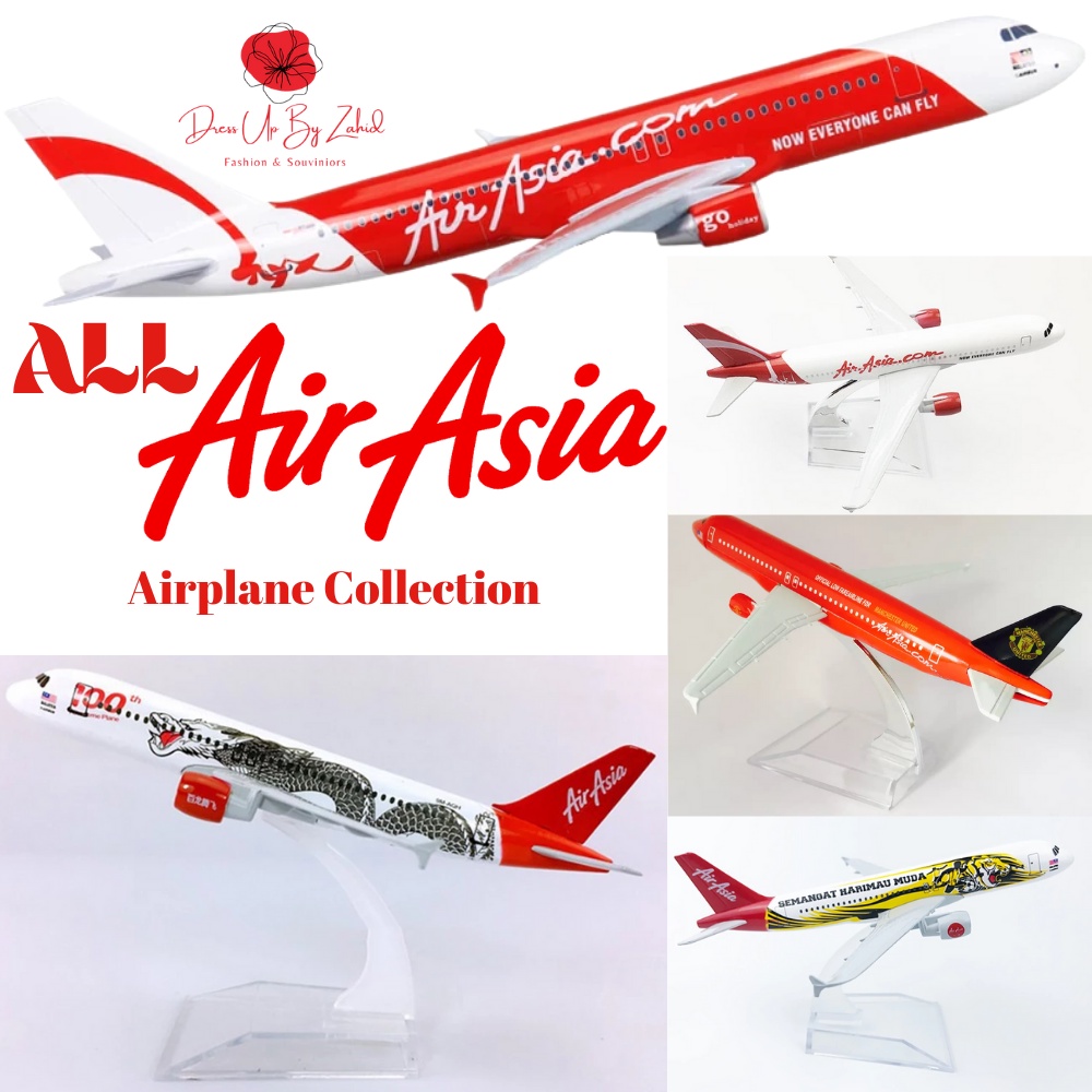 AIR ASIA CARGO PASSENGER AEROPLANE DIECAST MODEL 16CM || Aircraft AIRASIA AIR ASIA