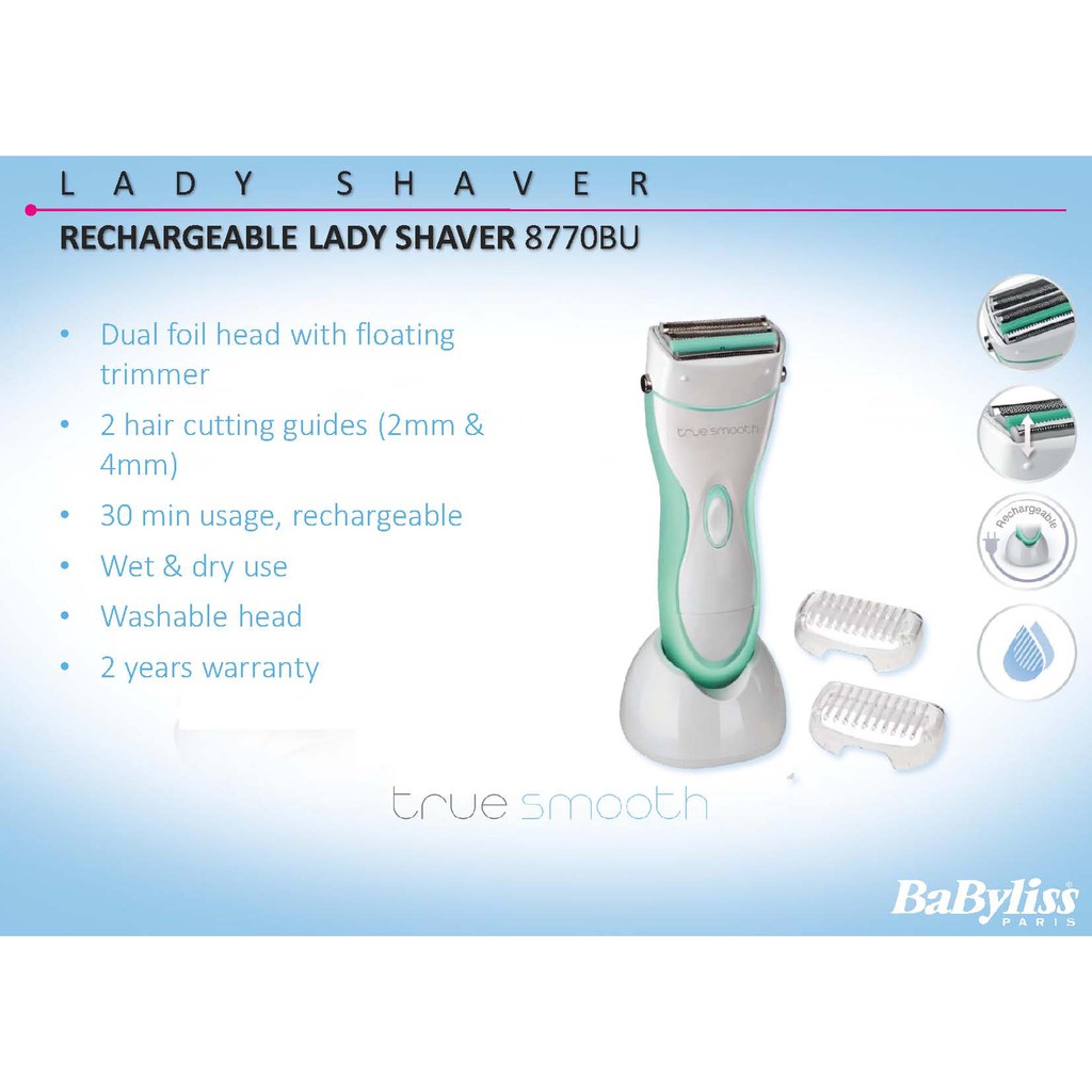 babyliss true smooth wet and dry bikini trimmer