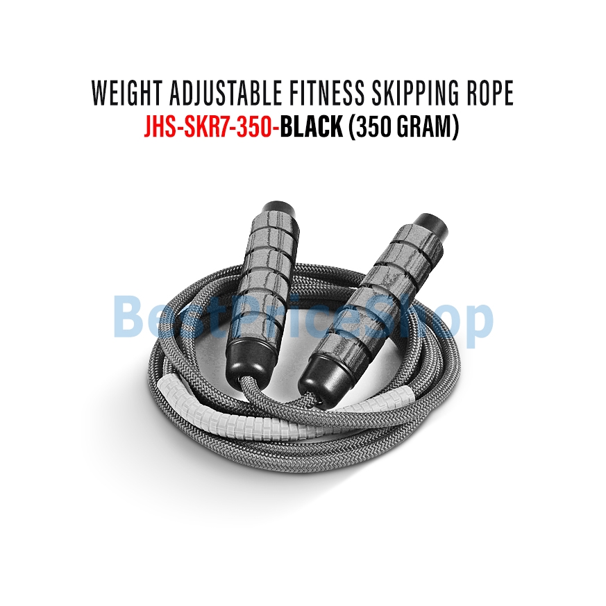 BPS 280g 350g Weighted Jump Skipping Rope Counter 7mm Fitness Rope Slimming Training Exercise Tali S