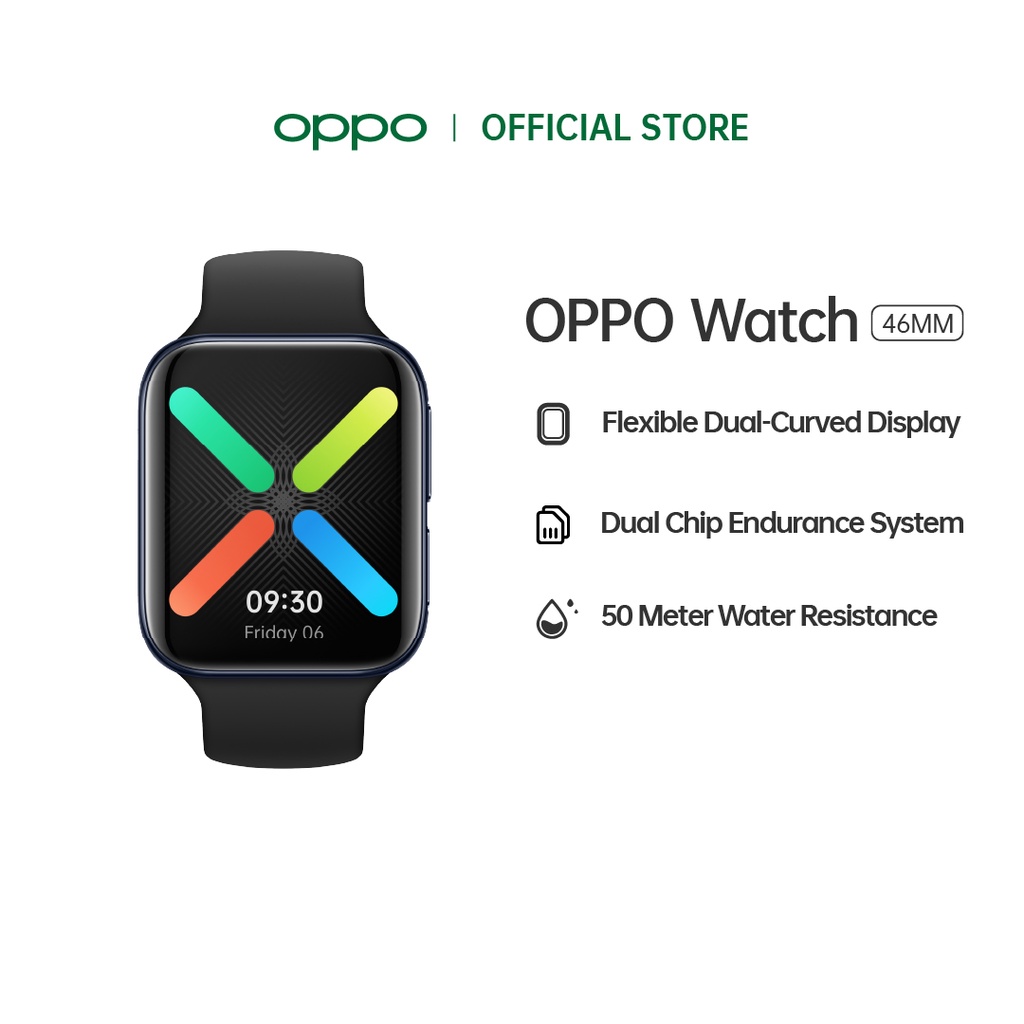 Oppo Watch 46mm L Wearos By Google L Real Time Heart Rate Monitoring L Keep Up Keep In Touch Shopee Malaysia