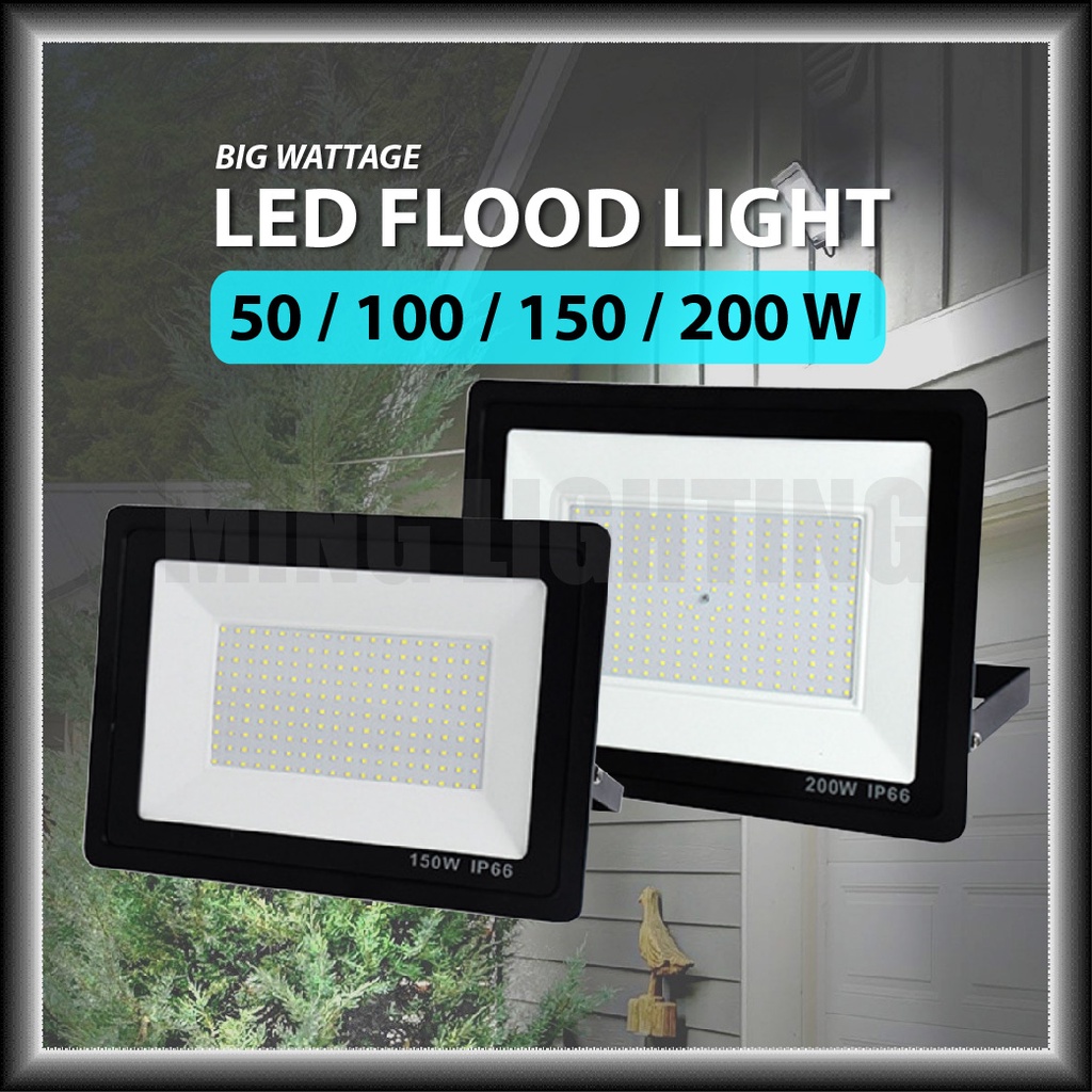 LED Flood Light 50W 100W 150W 200W IP66 Floodlight Waterproof Outdoor
