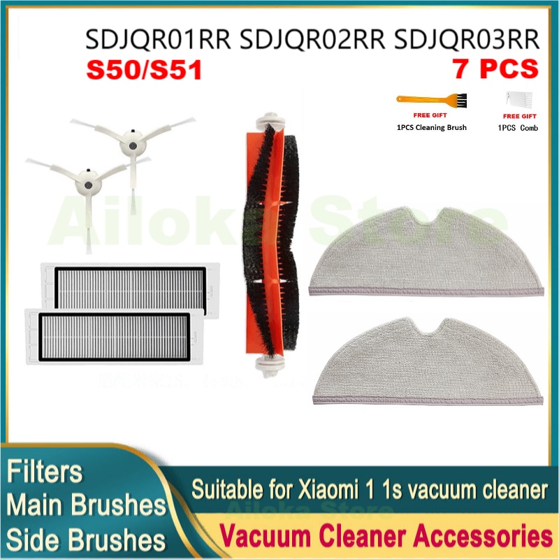 Have Multi 【Accessories】SDJQR01RR Xiaomi Mi Robot Vacuum 1S/S5Max/S6Pure/S50/S51 Spare Parts Mop Cloth Main Brush... - Image 5