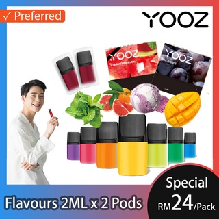 •YOOZ• 2Pods Original Vape Refill Pack Flavor | Pod 柚子烟弹 •READY STOCK•