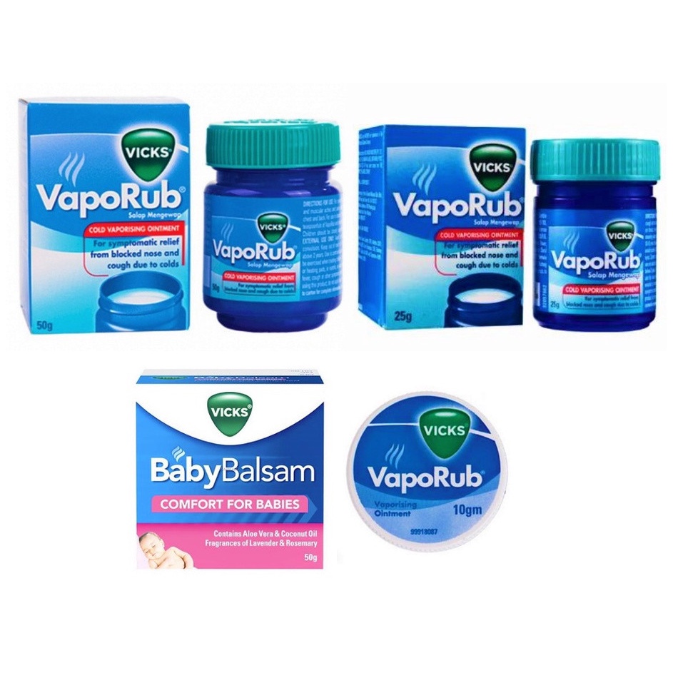 VICKS VAPORUB BABY BALSAM 10G 25G 50G Shopee Malaysia