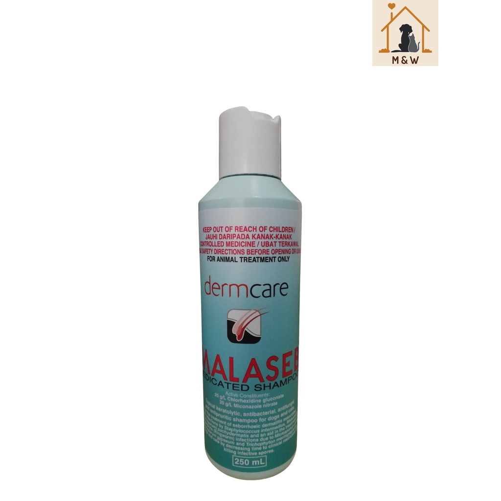 Dermcare Malaseb Medicated Shampoo For Dogs And Cats 250ml Shopee