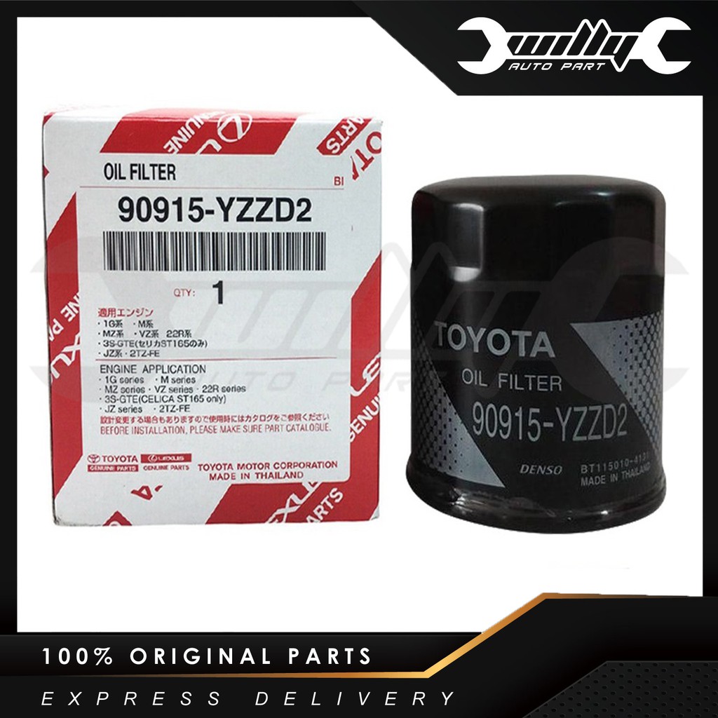 (100% Original) Toyota Oil Filter 90915-YZZD2 - Innova / Hilux New ...