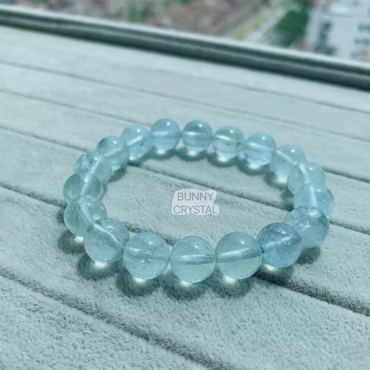 阿赛斯特莱天然蓝阿塞覺醒之石natural Satyaloka Blue Azeztulite Bracelet