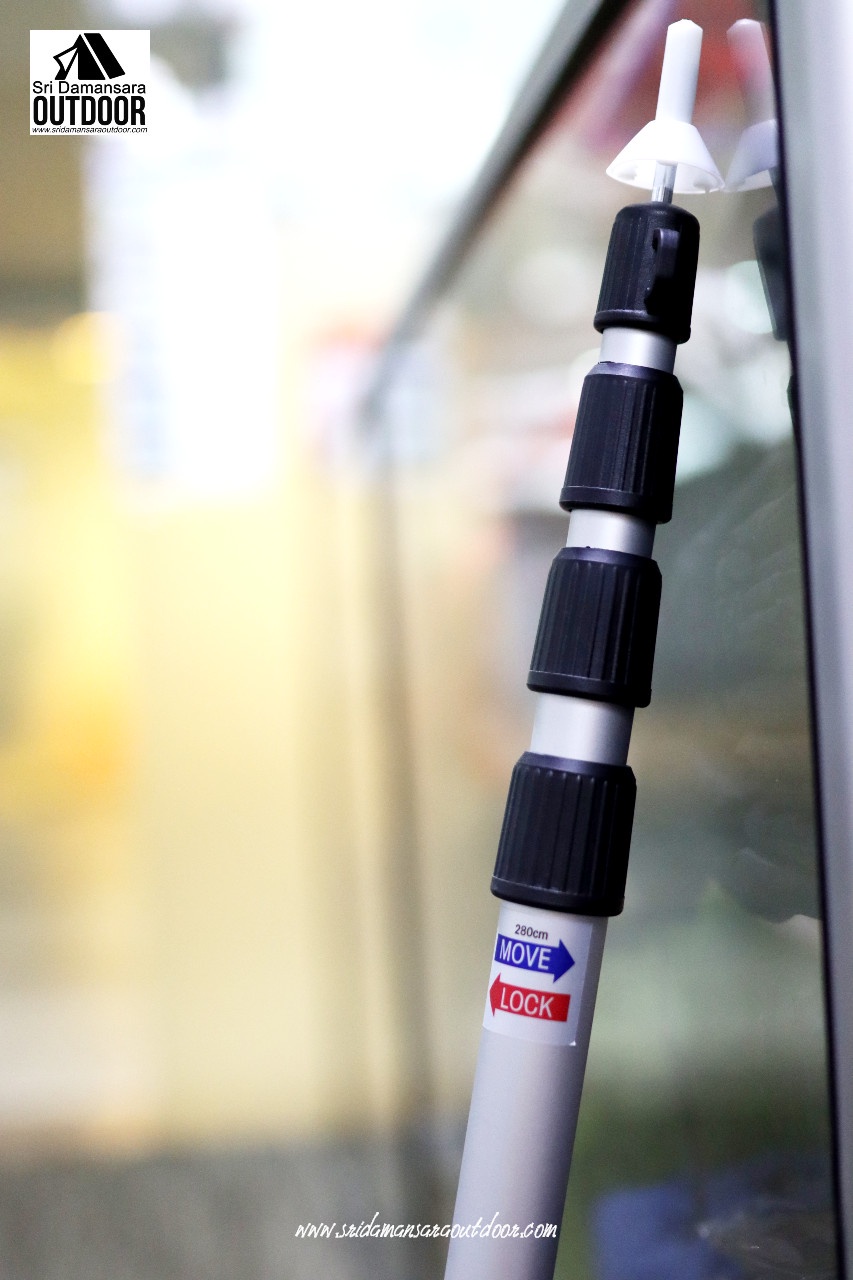 Four section telescopic canopy pole camping flysheet pole (2.8m)