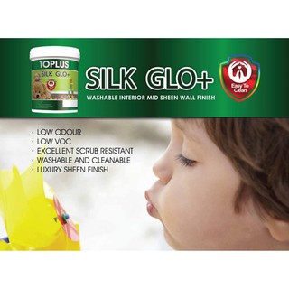 5L Toplus Silk Glo Cat Emulsi  Cat  Rumah Shopee Malaysia