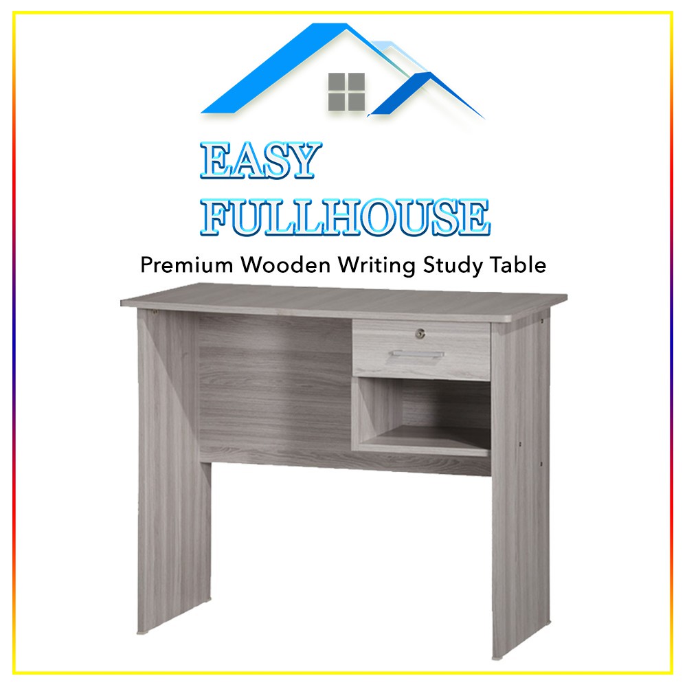 Office Table Easy DIY Study Table [Ready Stock] 1 Drawer Desk Meja