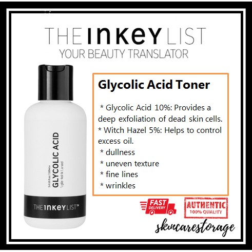 glycolic inkey toner exfoliating