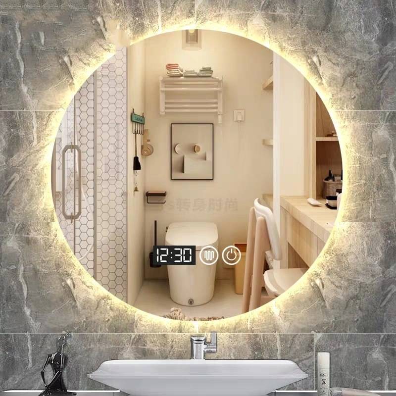 Smart Mirror Round Backlight, What Size Round Mirror For Bathroom