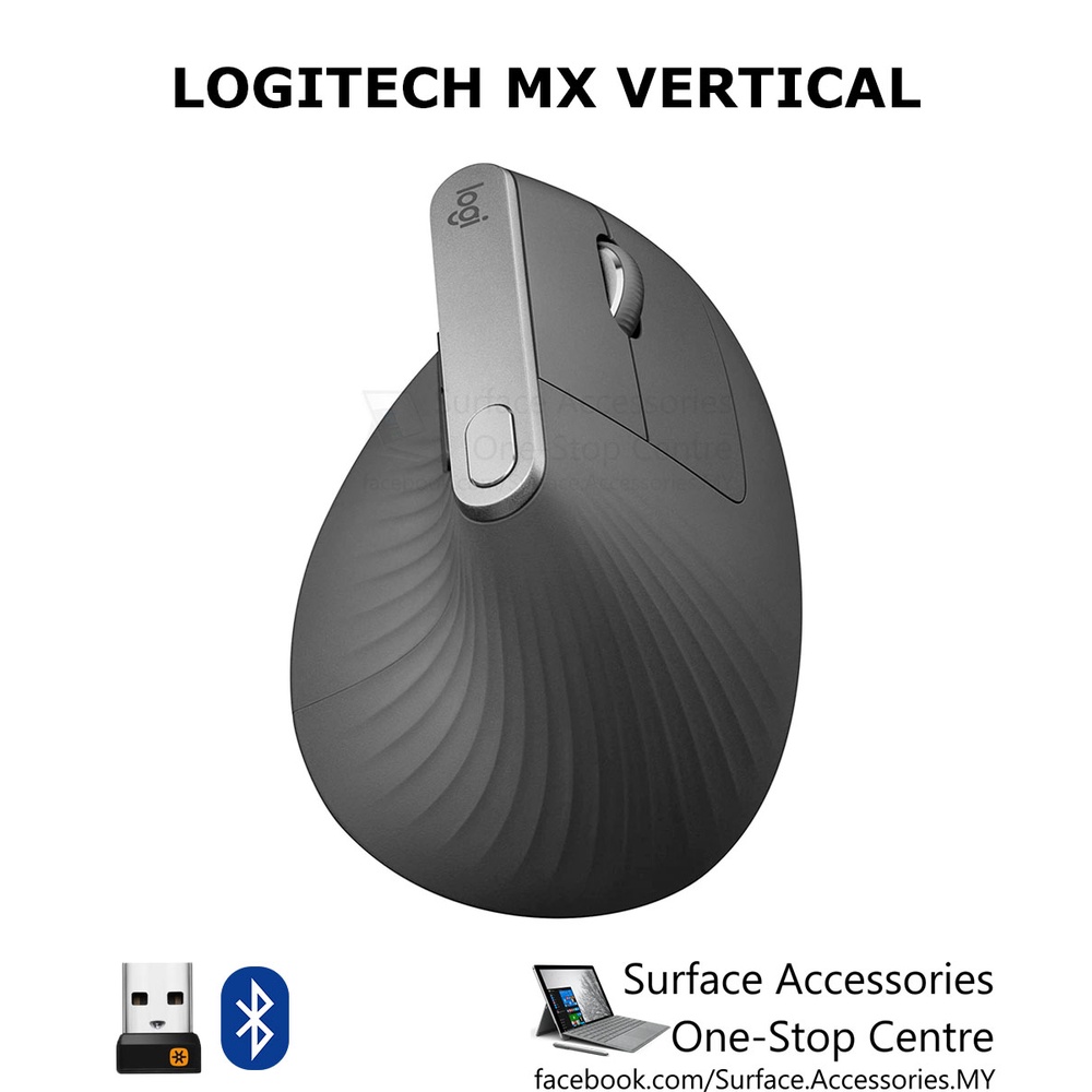 Logitech MX Vertical Advanced Ergonomic Mouse USB Mouse Bluetooth Mouse MultiDevice Mouse iPad