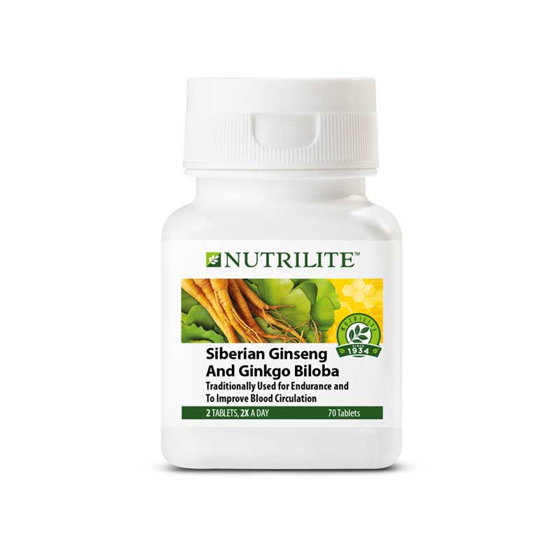 Nutrilite 西伯利亚人参和银杏 70 粒 Shopee Malaysia