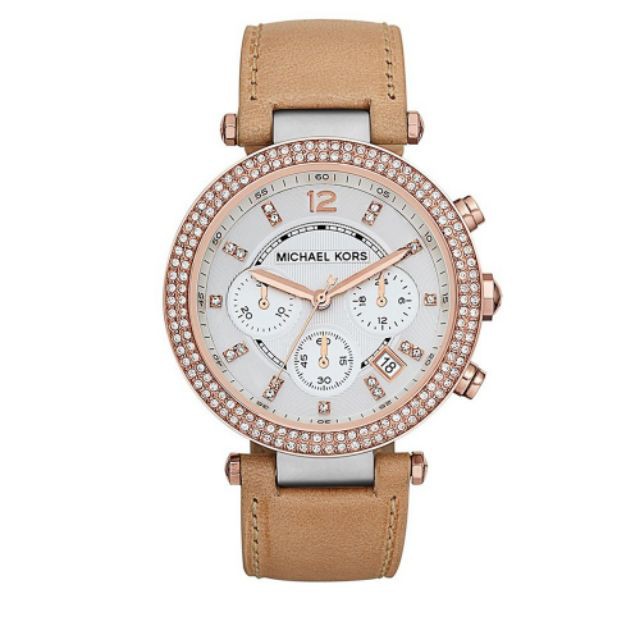 michael kors watch leather belt