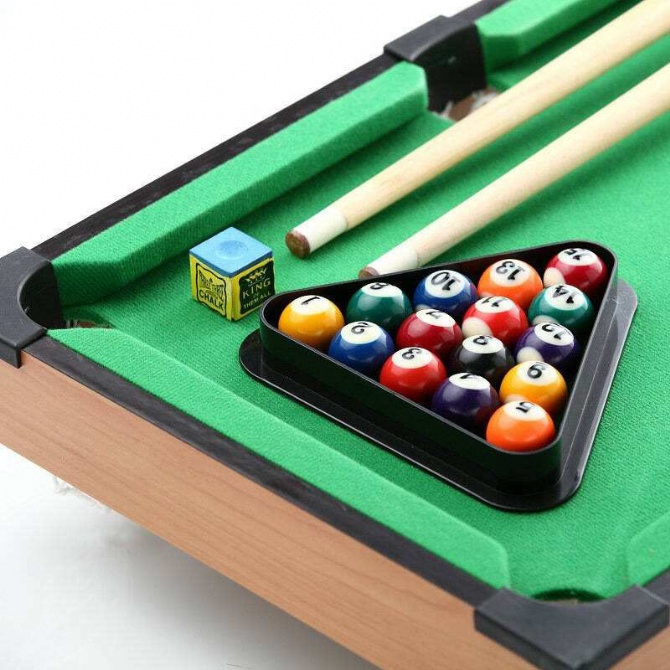 small tabletop pool table